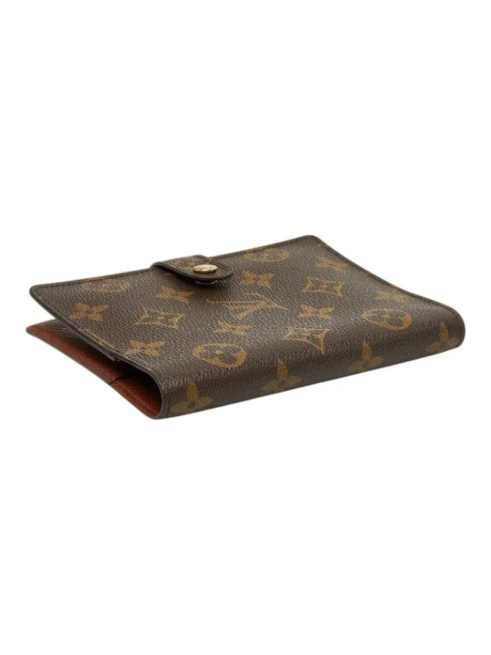 Louis Vuitton Monogram Agenda PM Notebook Cover Brown Leather
